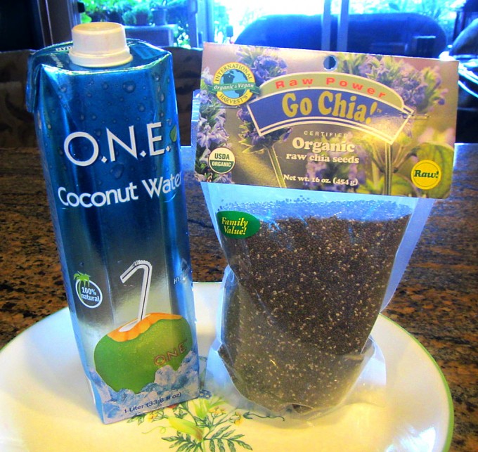 Chia Seeds and Coconut Water